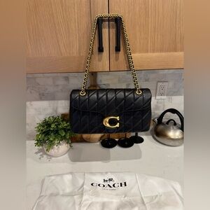 Coach Black Quilted Tabby 33 (largest size)